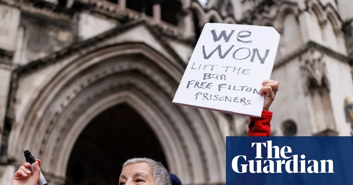Arrested retirees ‘vindicated’ by ruling against Palestine Action proscription