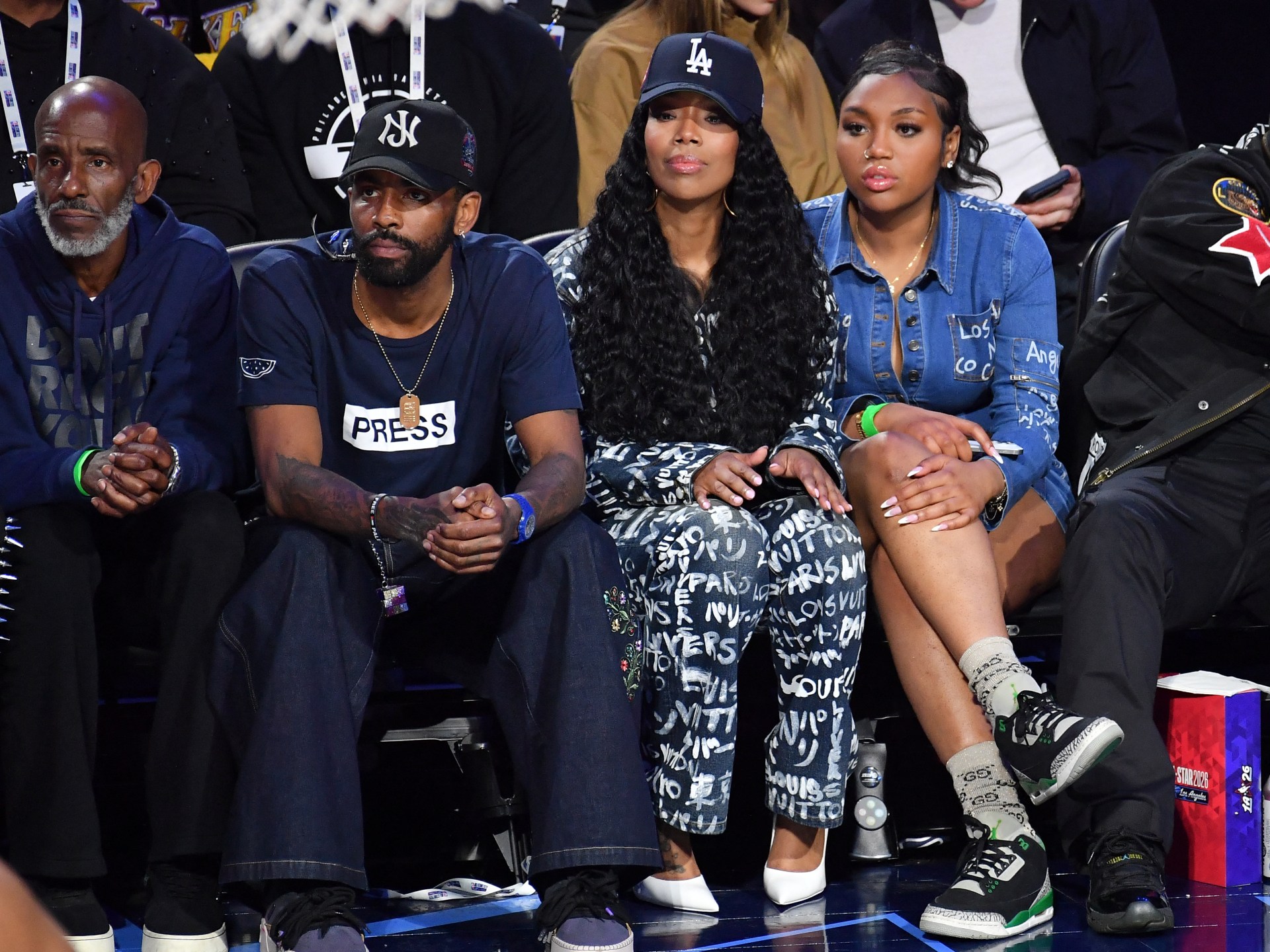 Kyrie Irving wears PRESS shirt for Gaza journalists at NBA All-Star Game