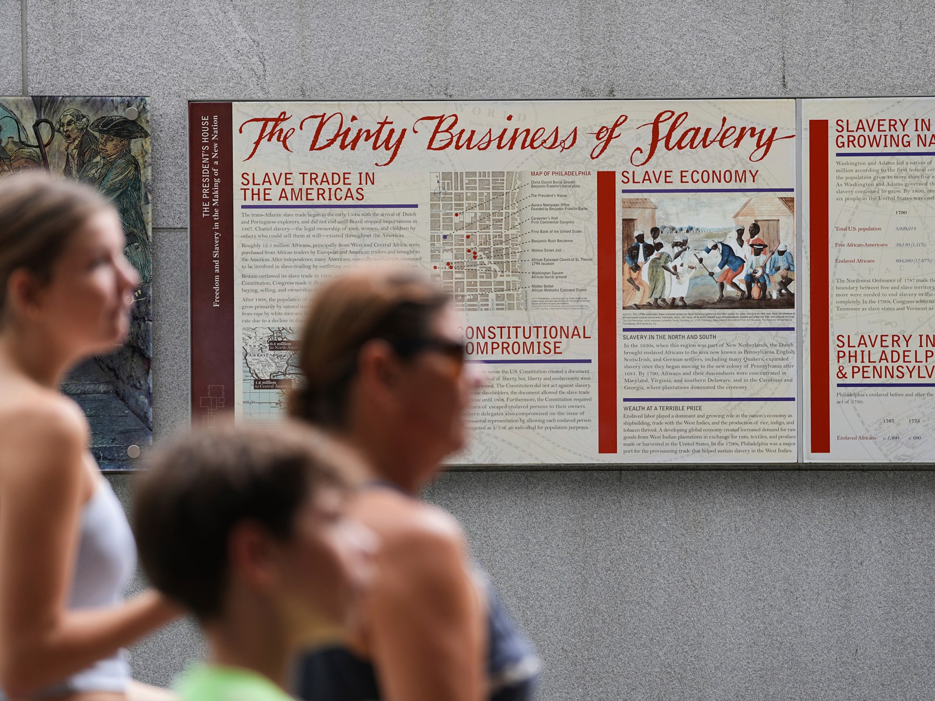 Judge orders Trump administration to restore Philadelphia slavery exhibit