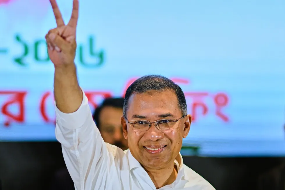 Bangladesh’s new prime minister is sworn in after his party’s landslide election win