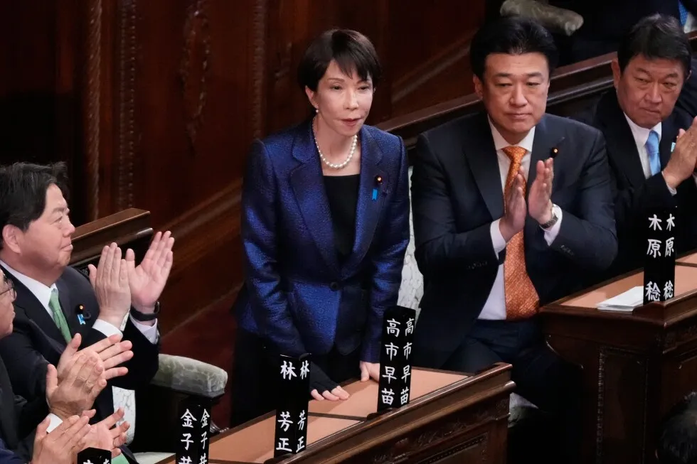Takaichi reelected as Japan’s prime minister with a goal of pushing to the right