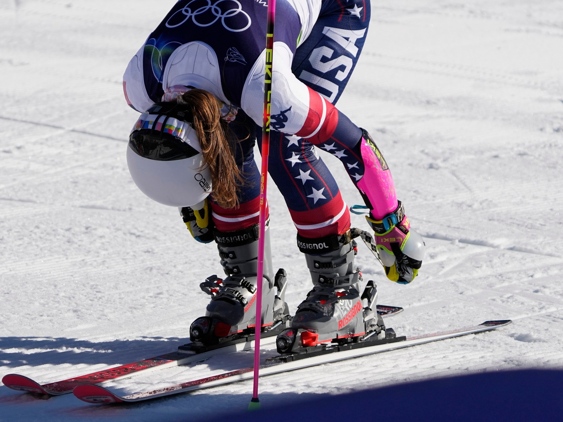 Vonn’s skis didn’t release in Olympic crash as safety concerns resurface