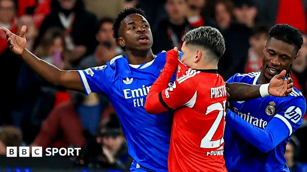 Benfica midfielder denies racially abusing Vinicius after Real Madrid match halted