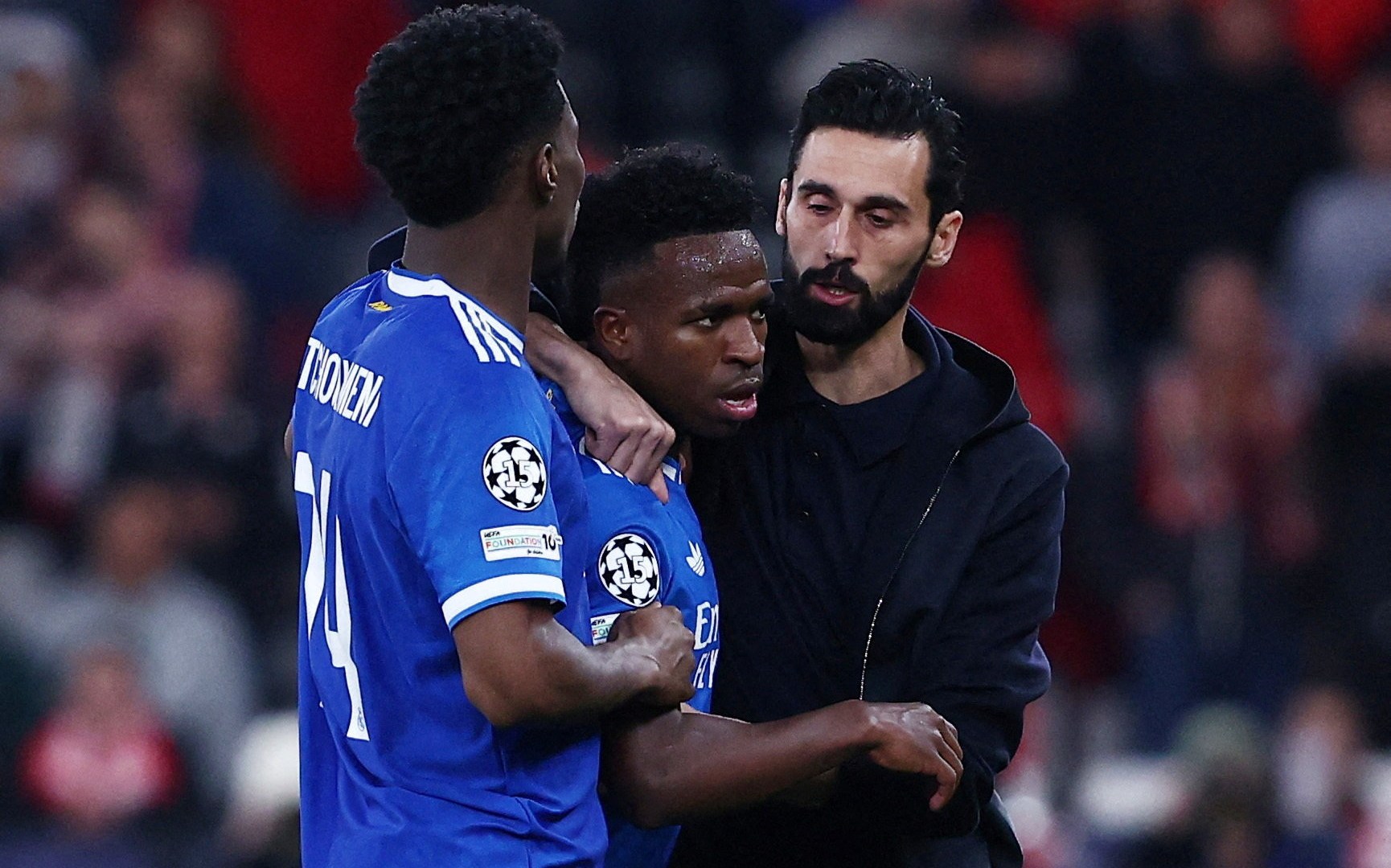 Slot offers Vinicius support, saying football ‘must do more’ against racism