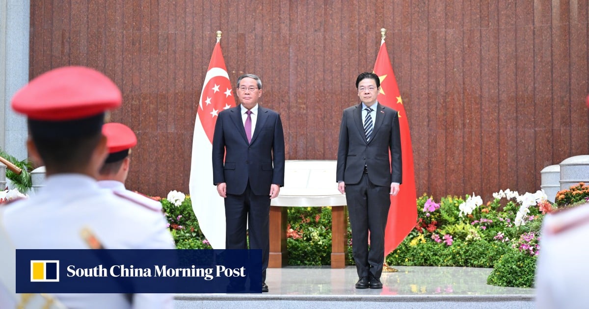 Singapore, China pledge to fight for free trade as Li Qiang visits city state
