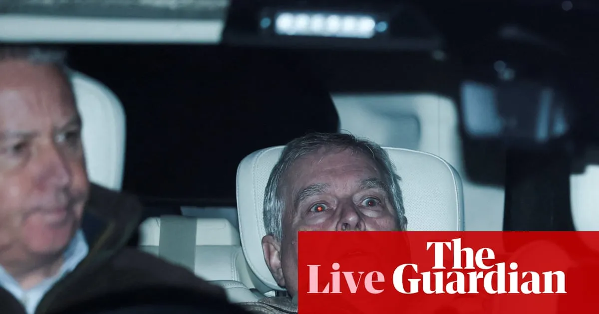 Crisis for royal family after Andrew Mountbatten-Windsor questioned by police – latest updates