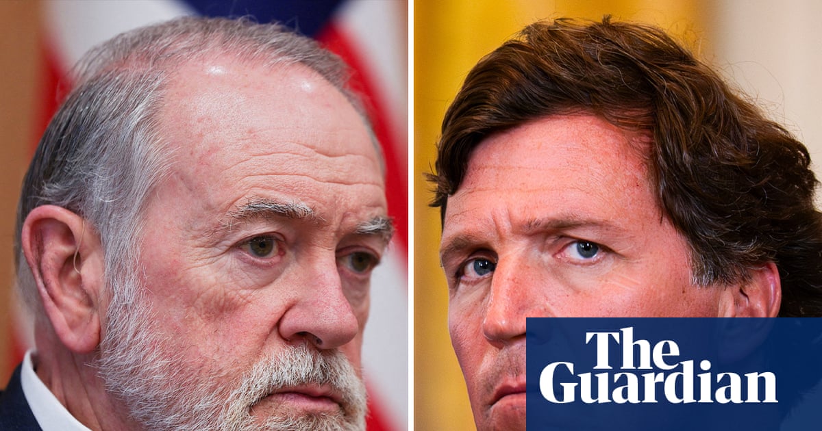 Combative Carlson-Huckabee interview reveals US right’s chasm over Israel