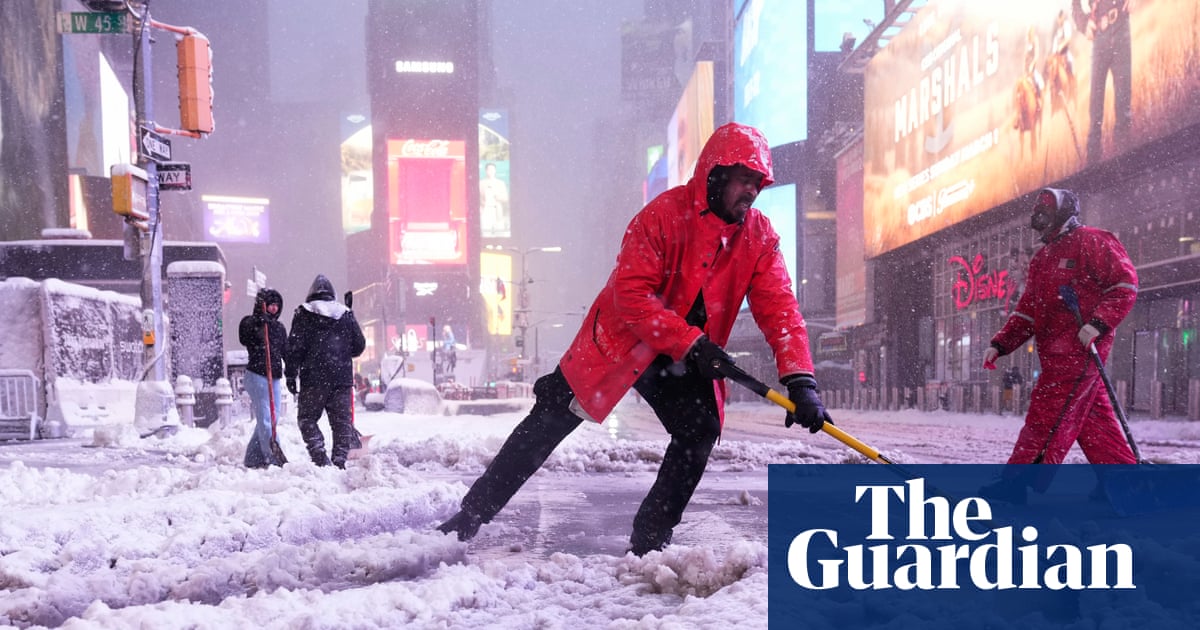 Millions face road travel bans as snow blankets New York and north-east US