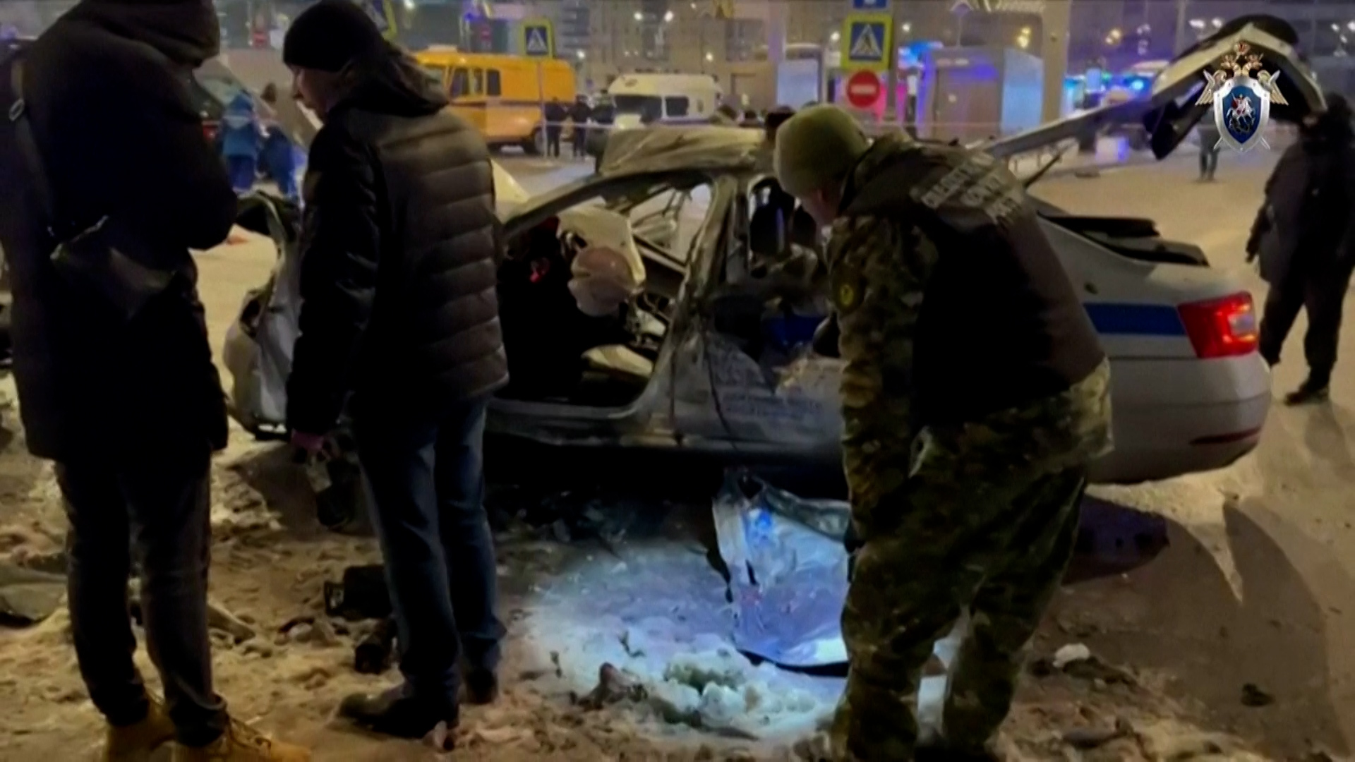 Blast kills policeman in Moscow train station on Ukraine war anniversary