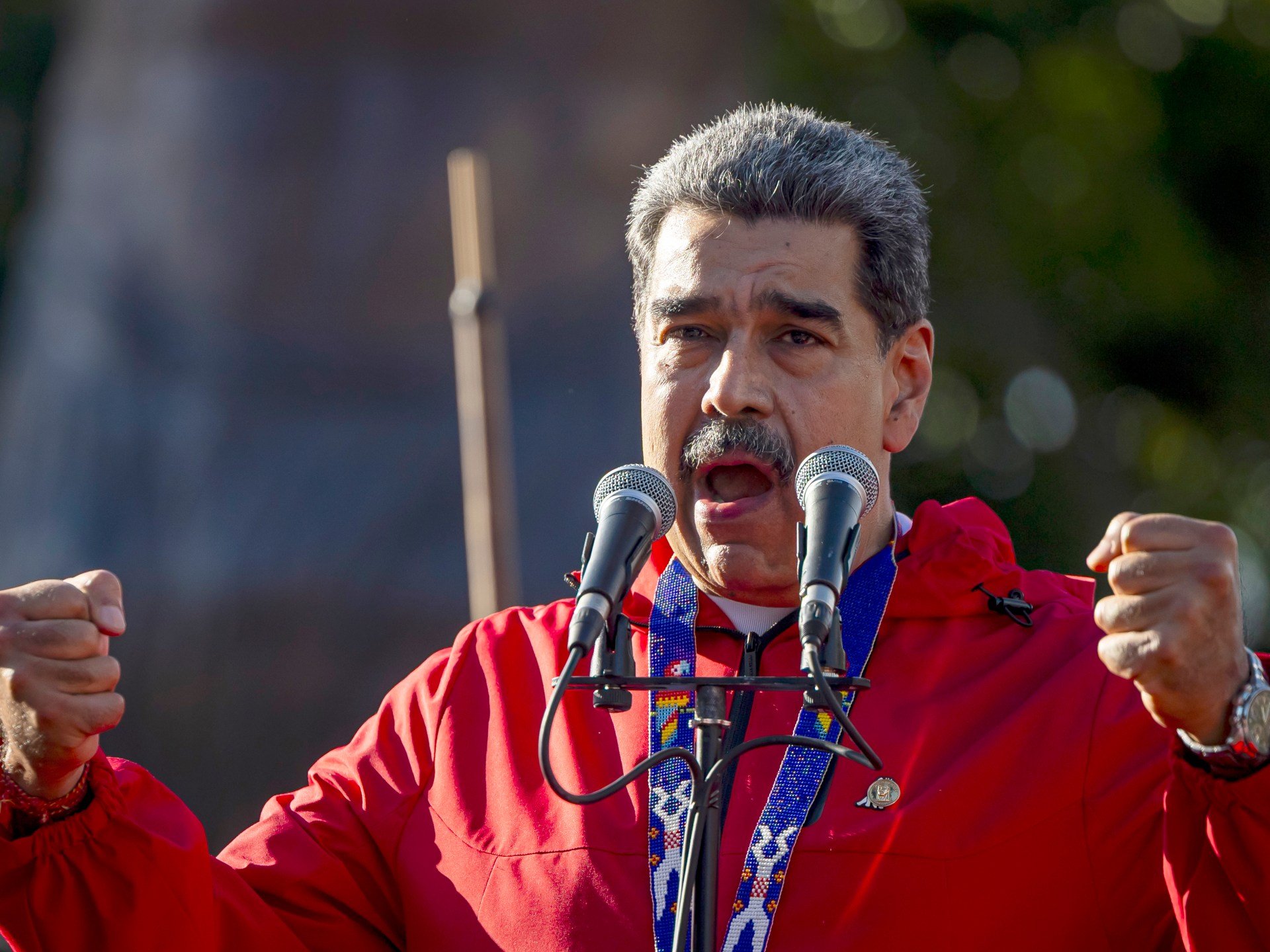 Venezuela’s Maduro says the US is ‘fabricating’ a war against him