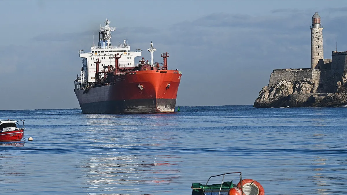 Russian ‘dark fleet’ tanker believed to be delivering oil to Cuba, detected off US coast amid Trump ban