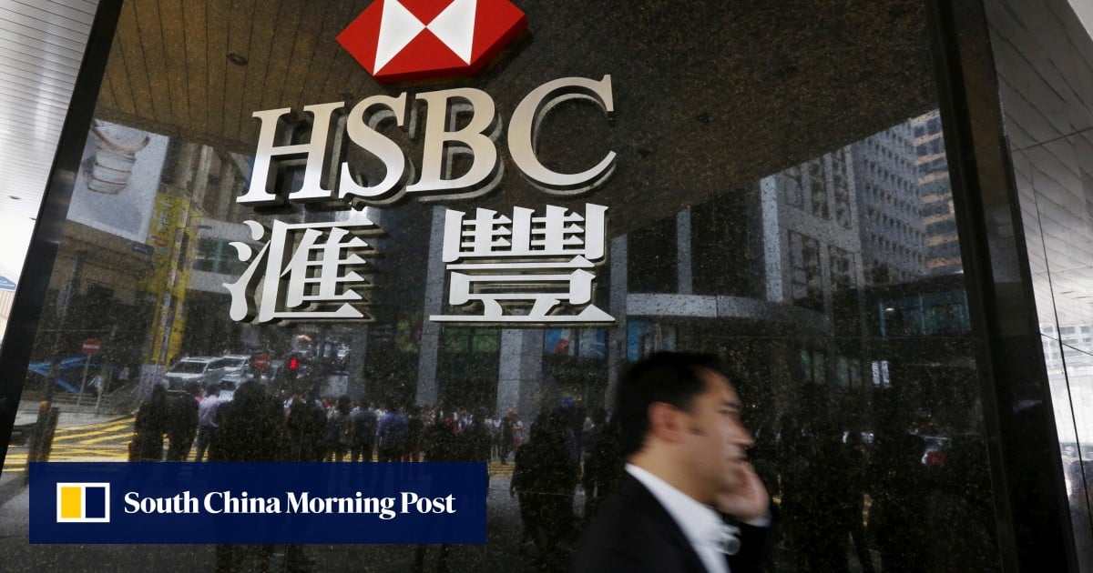 HSBC profit falls but shares gain on outlook for stronger returns and stable dividends