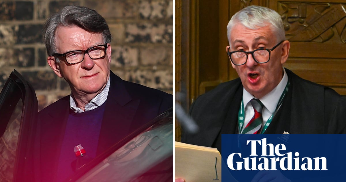 Met apologises to Commons speaker for sharing tip-off with Mandelson’s lawyers
