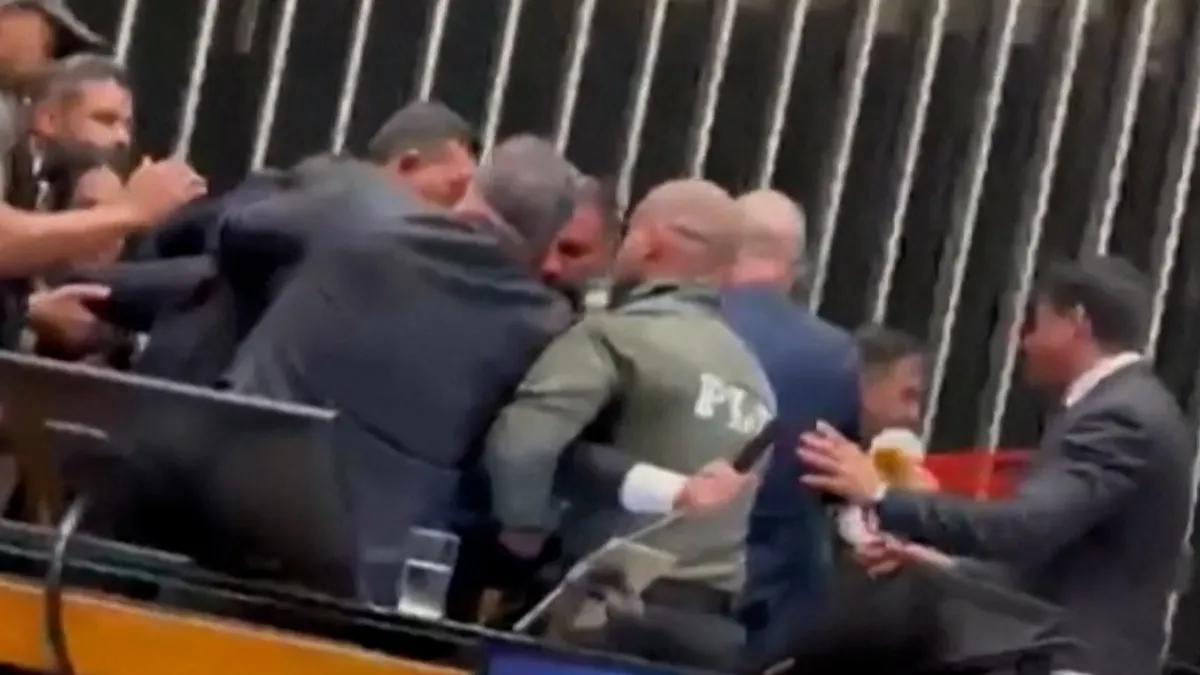 Video: Brazil lawmaker stages protest in chamber over Bolsonaro