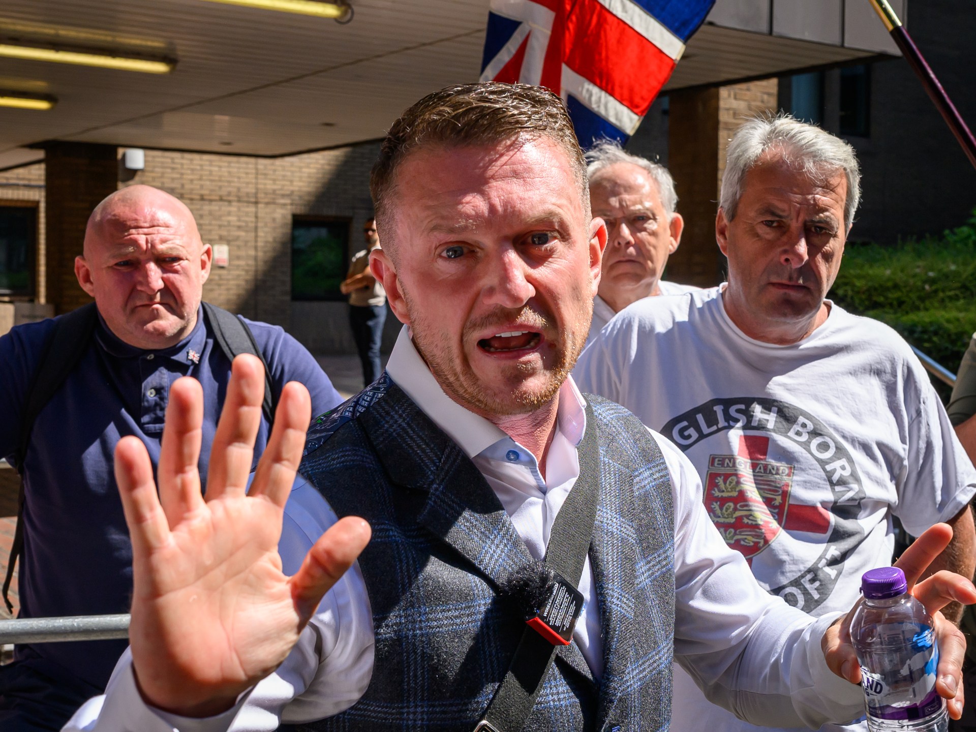 UK far-right activist Tommy Robinson talks up US State Department visit