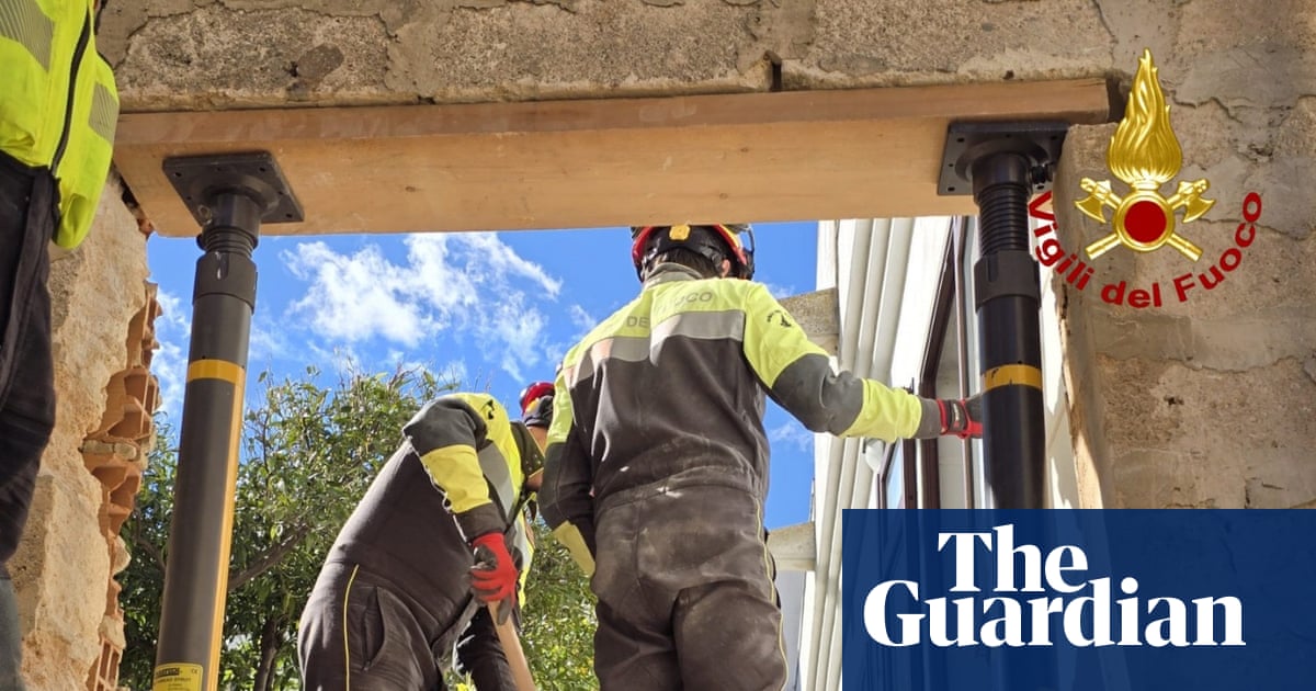 Firefighters in Sicily rescue 400 rare books from library after landslide