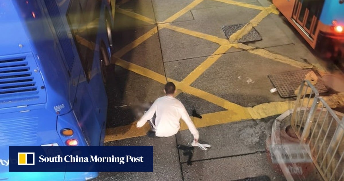 Man claiming to have Aids arrested after hijacking Hong Kong bus, causing crash