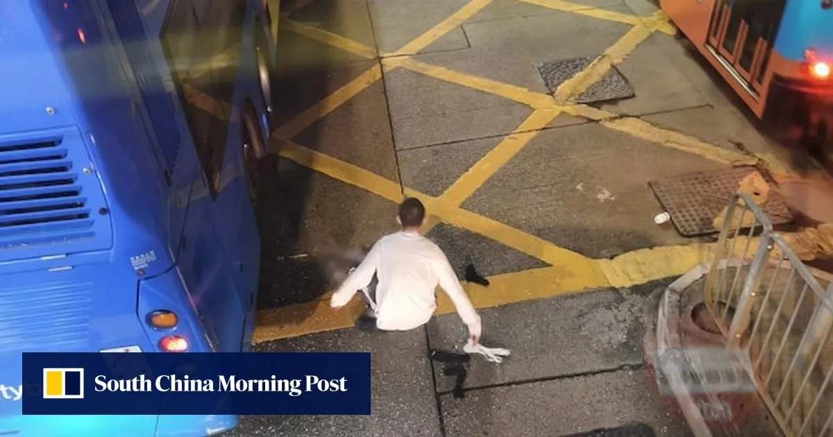 Man claiming to have Aids arrested after hijacking Hong Kong bus, causing crash