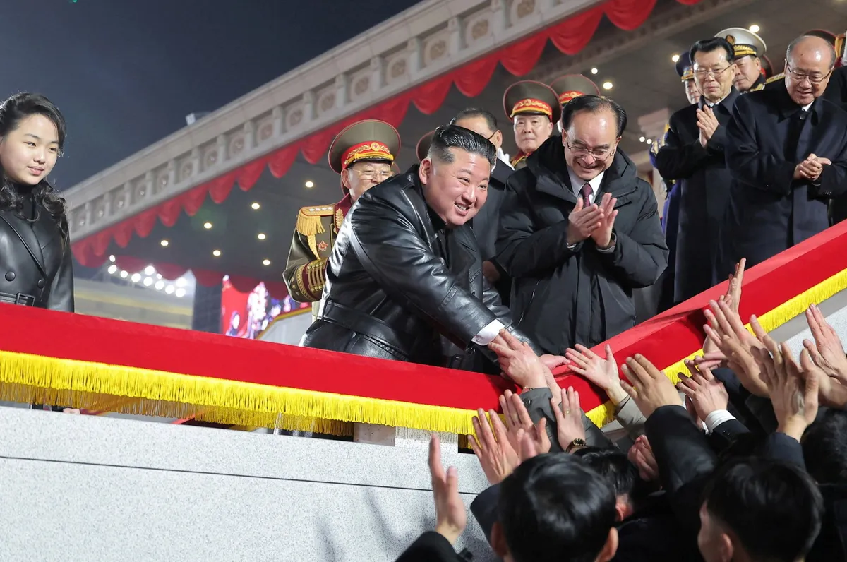 After North Korea party congress, Kim gifts rifles to officials, daughter