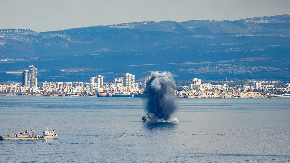 Israeli defence system intercepts Iranian missiles over Haifa