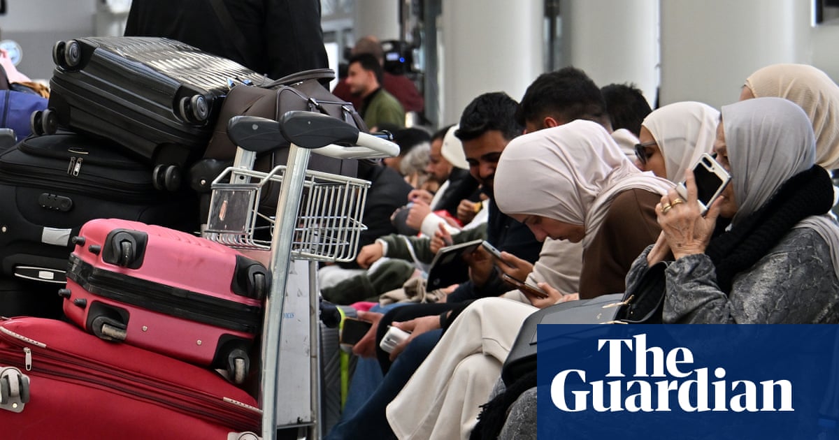 Hundreds of thousands of travellers stranded or diverted by airspace closures in Middle East