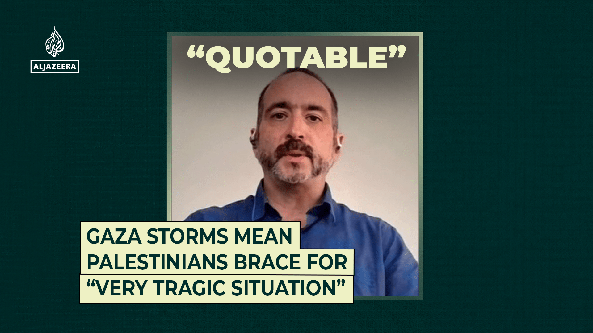 Gaza storms mean Palestinians brace for “very tragic situation”