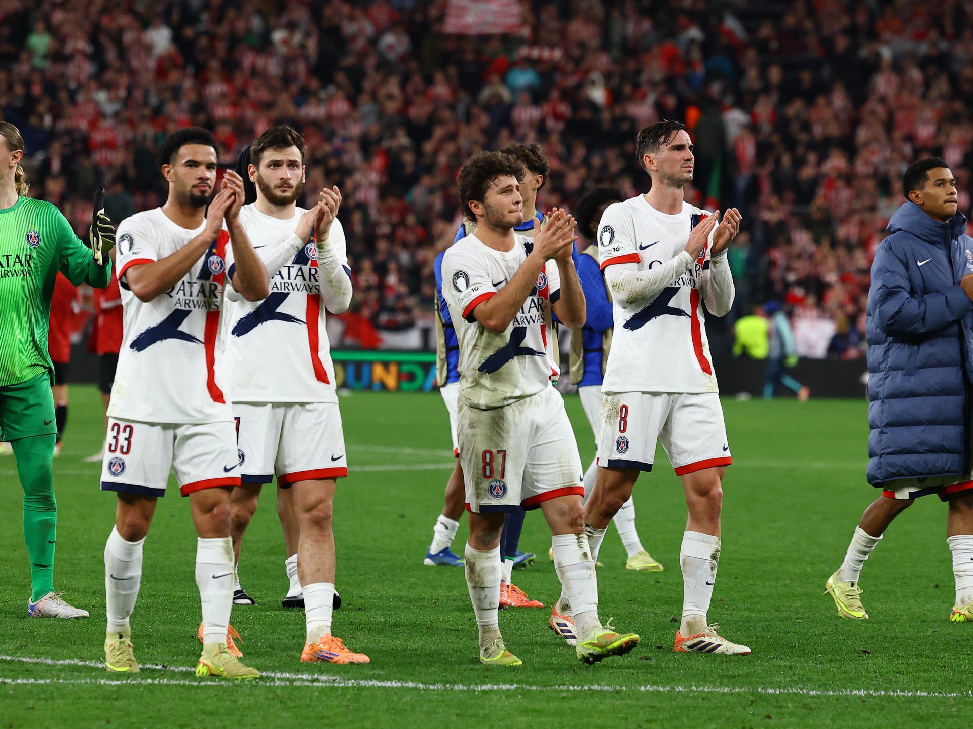 PSG bus stoned after Champions League tie; Spanish fans injured in Poland