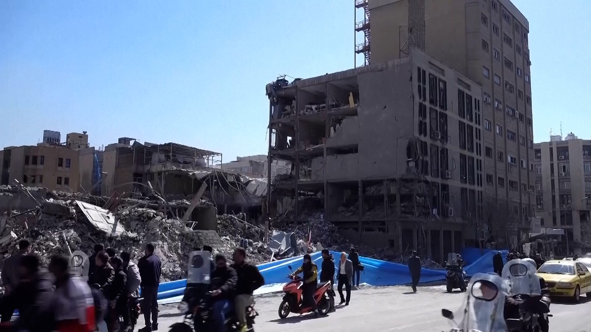 Iran shows government buildings destroyed by US-Israeli strikes