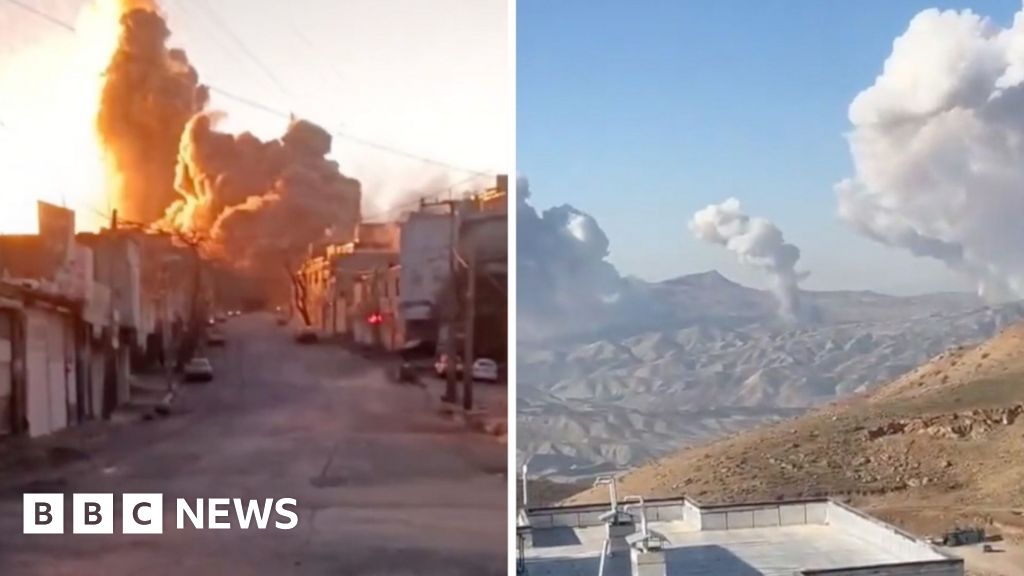 Watch: Footage from across Iran shows scale of strikes