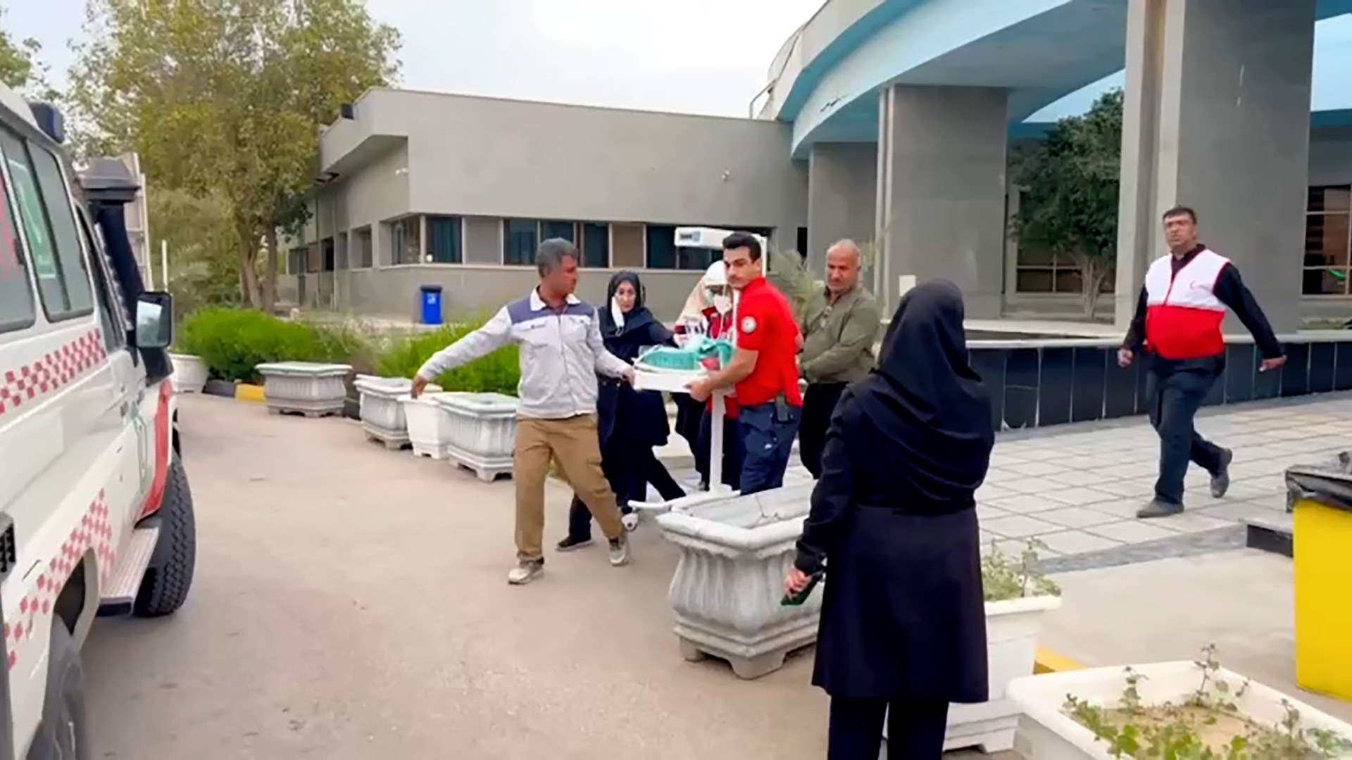 Babies evacuated from Iranian hospital damaged in US-Israeli strikes