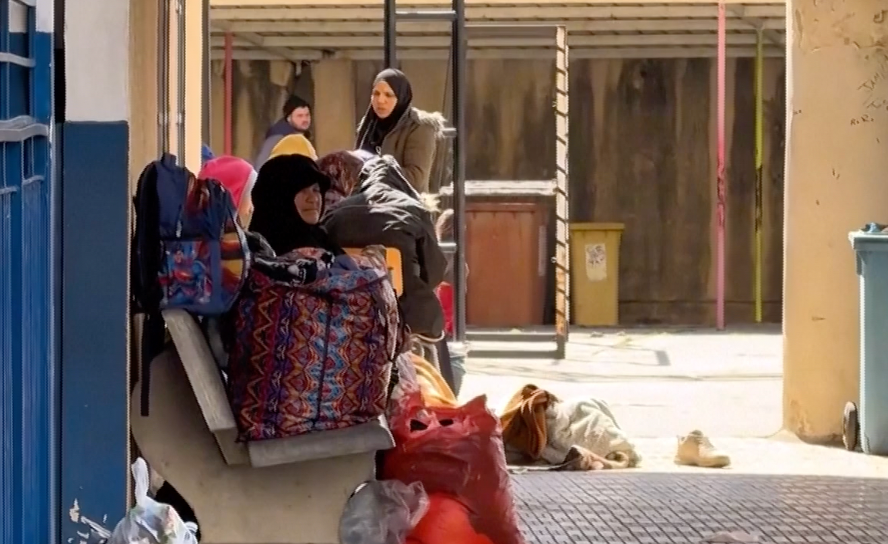 School turned into shelter for families displaced in southern Lebanon
