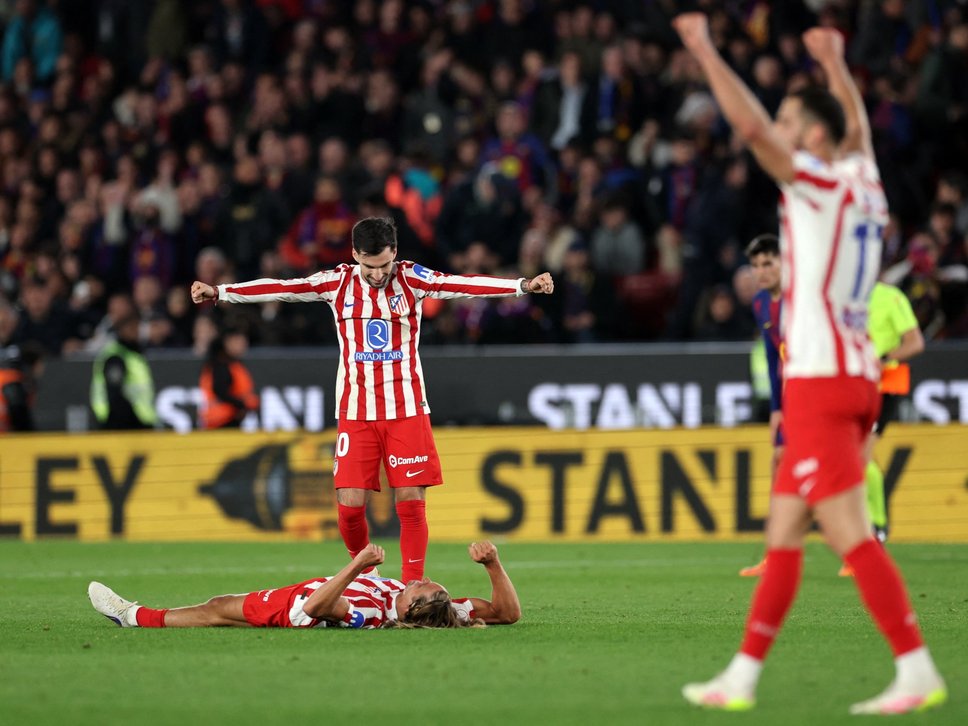 Atletico Madrid reach Copa del Rey final despite 3-0 loss at Barcelona