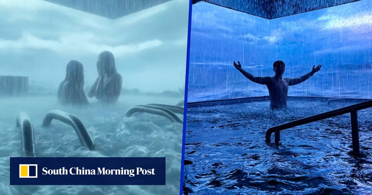 China ‘storm hot springs’ simulate squalls with mild electric shocks for unique experience