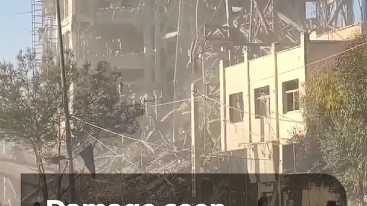 Destruction seen after attack on Iran’s Assembly of Experts building