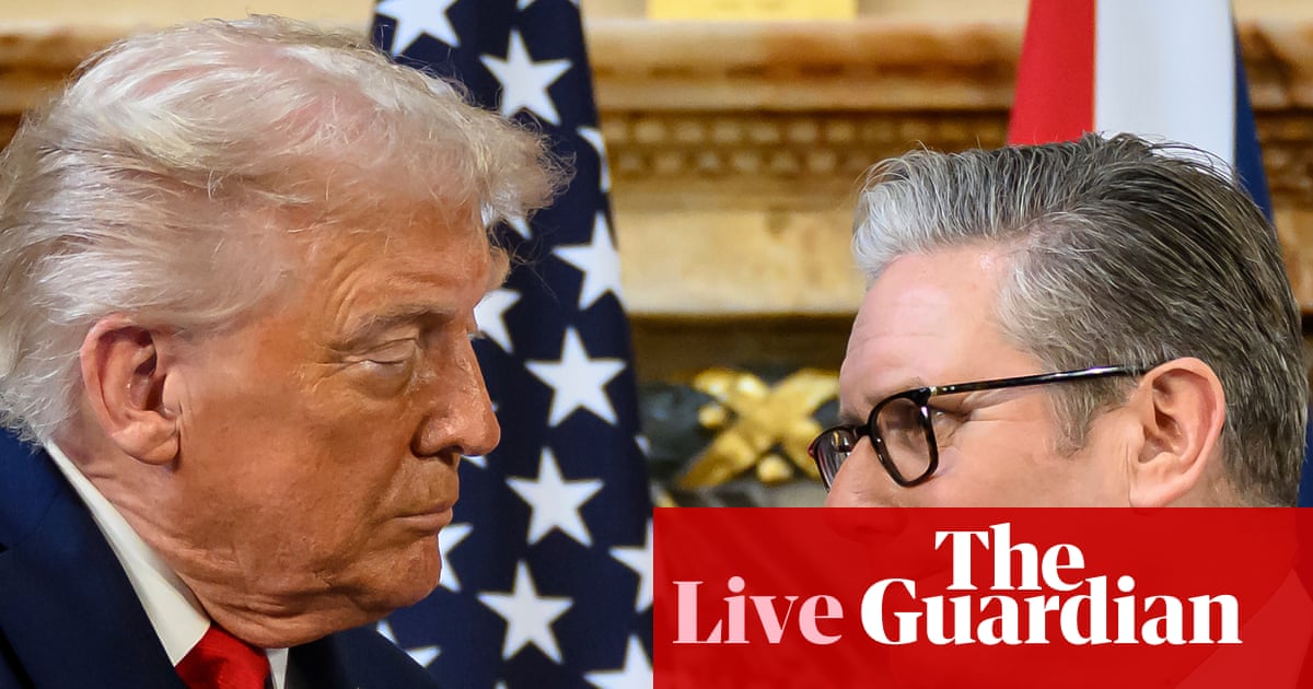 Minister dismisses Trump’s claim Starmer is ‘no Churchill’ – UK politics live