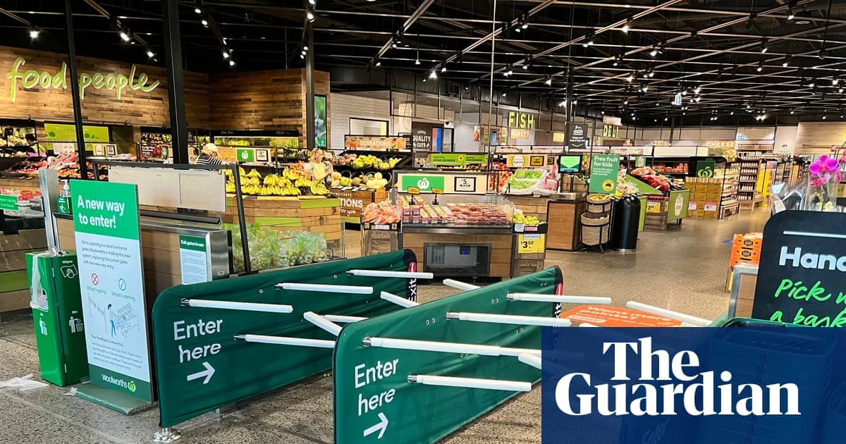 Woolworths shoppers concerned new anti-theft gates may trap them and hit their children