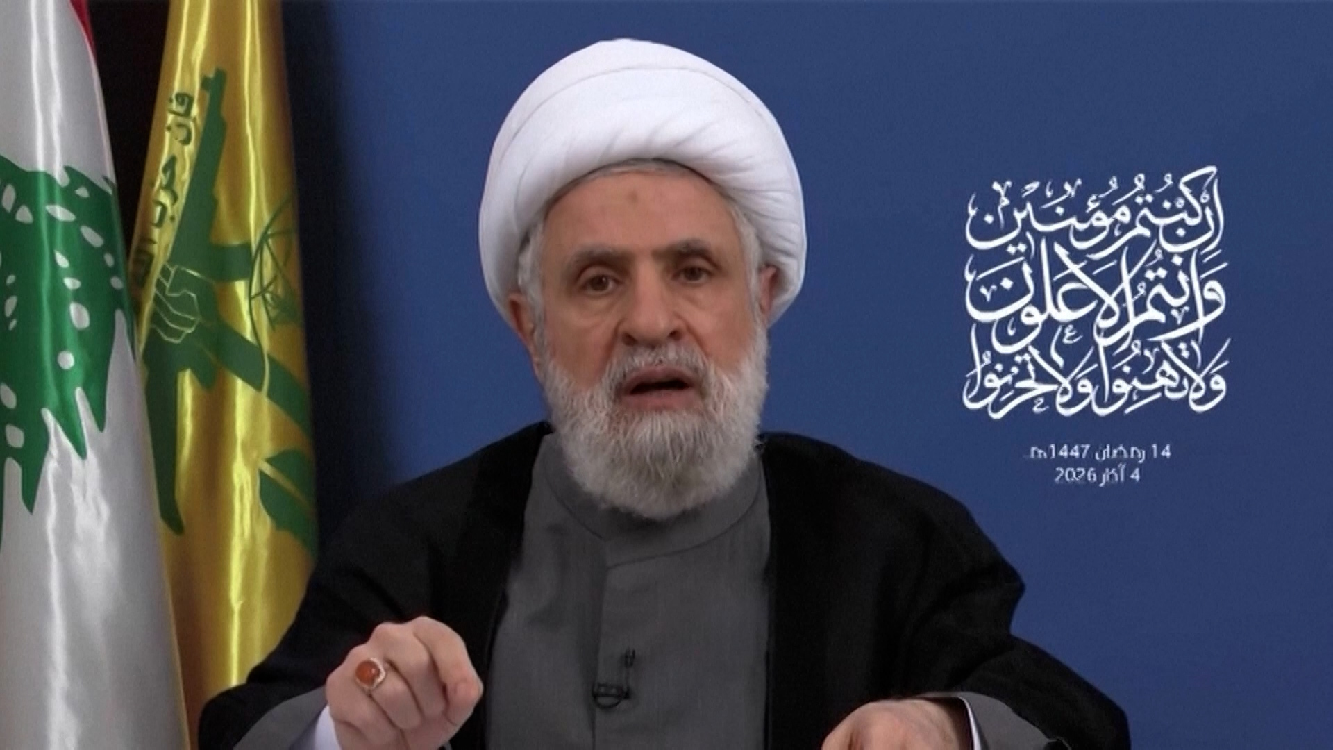 Hezbollah leader pledges to continue fight against Israel