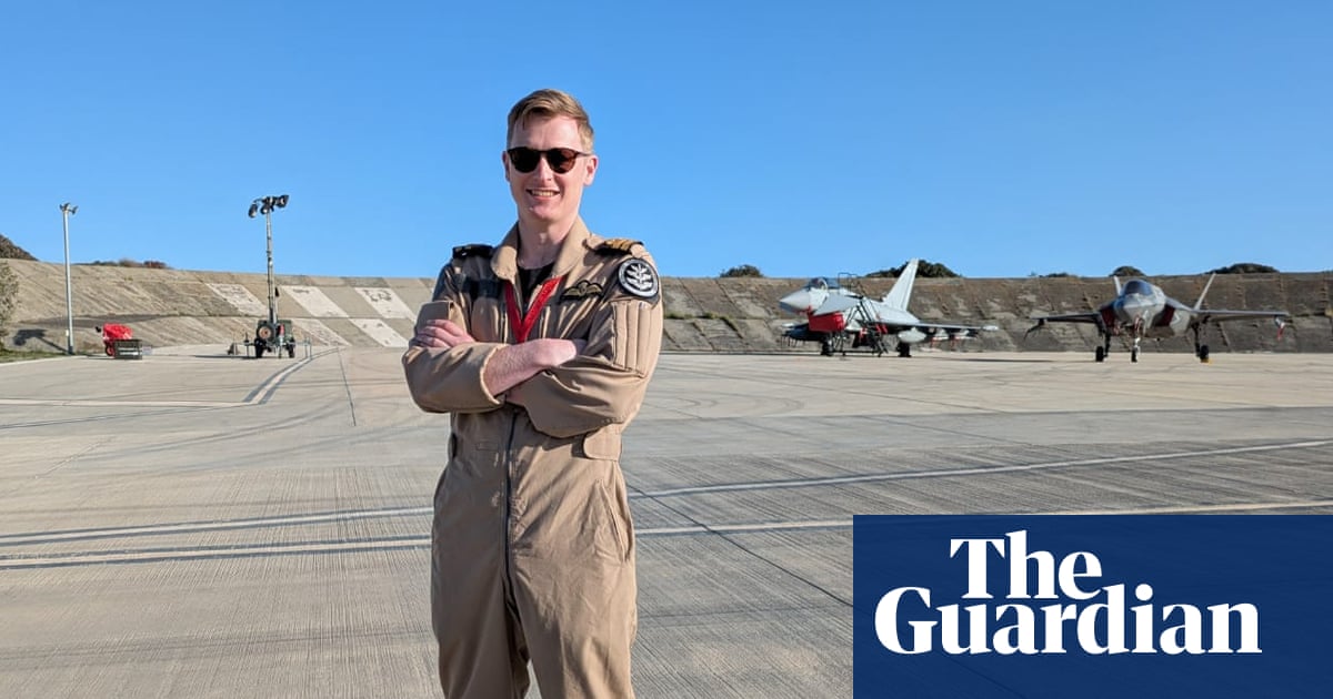 A beer at sunrise then back on duty – the British pilot who made RAF history shooting down Iranian drones