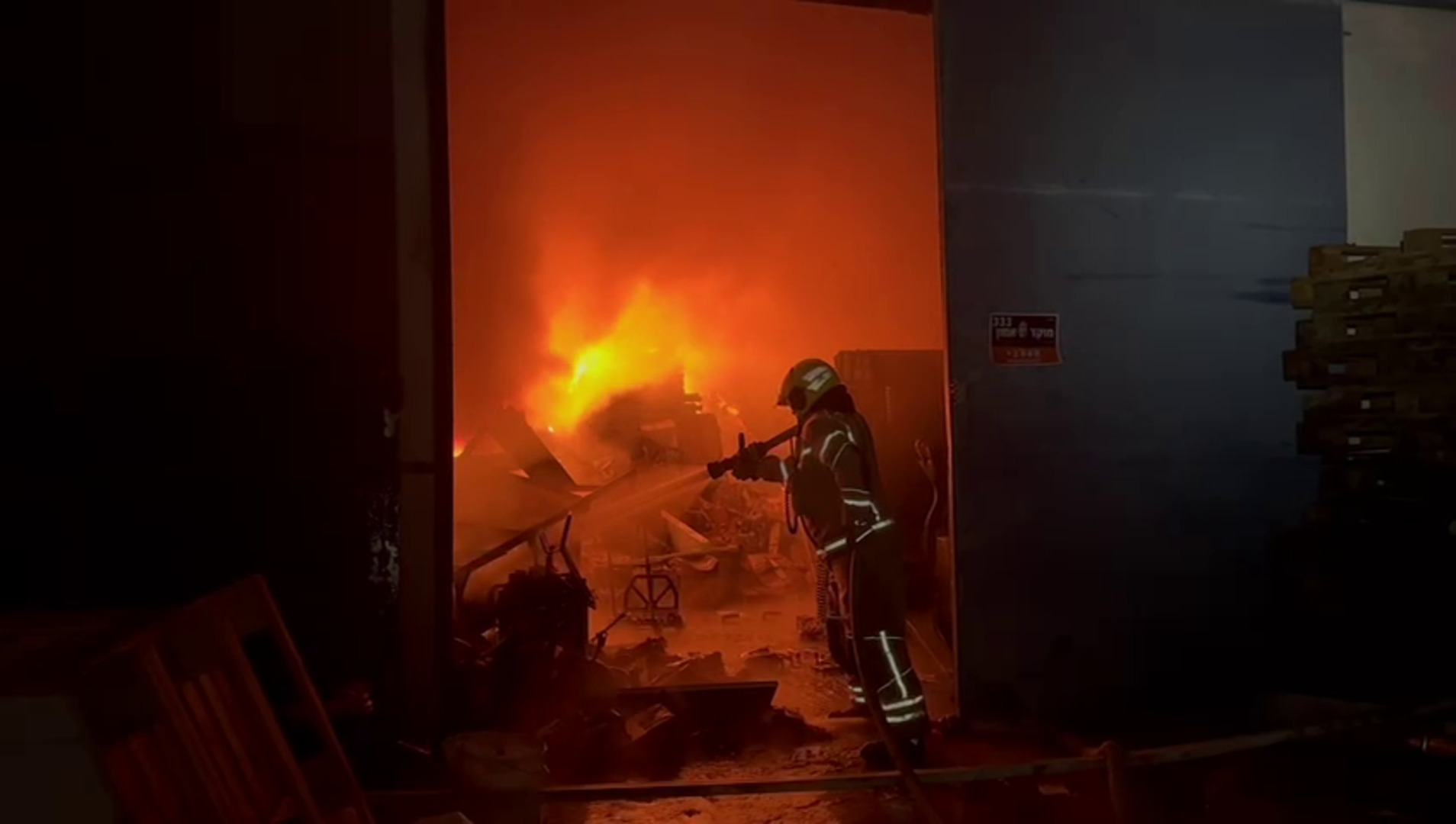 Suspected Iranian missile debris ignites fires in central Israel