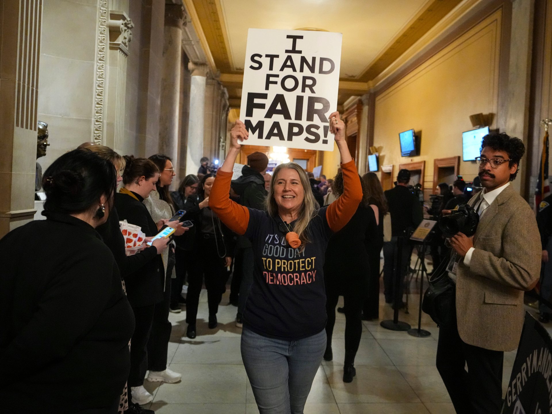 Indiana’s state Senate votes down redistricting bill despite Trump pressure