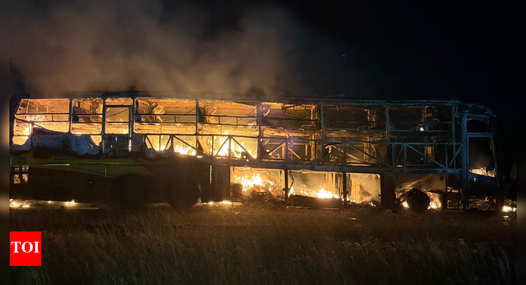 Andhra bus tragedy: Vemuri Kaveri Travels owner added as 2nd accused; biker was drunk