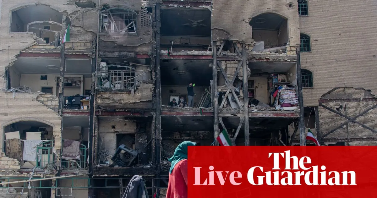 Middle East crisis live: explosions rock Tehran as Iran war enters second week