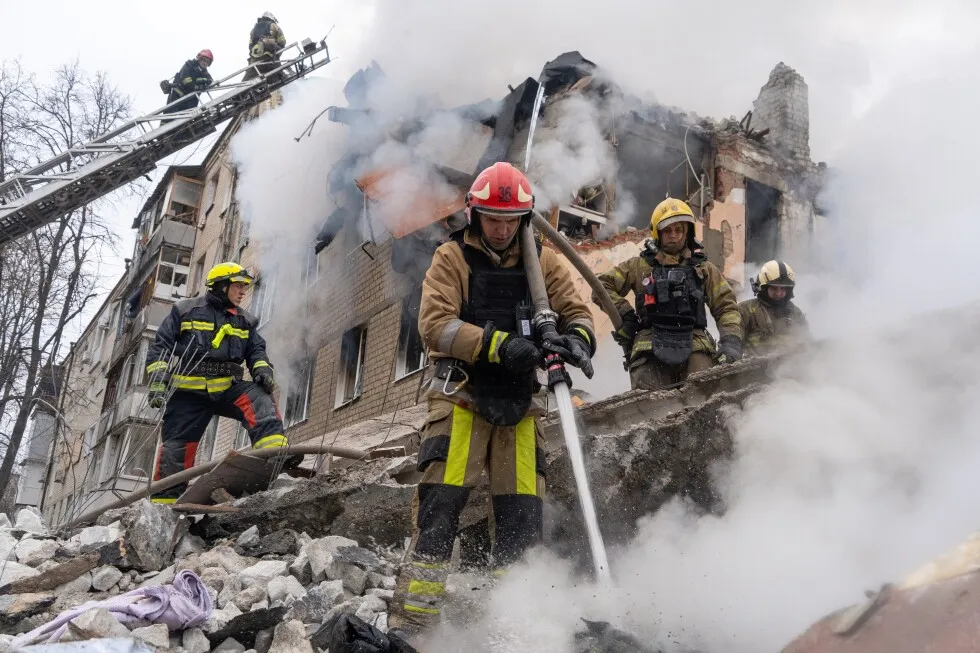 At least 7 killed in Ukraine’s Kharkiv as Russian missile hits apartment building