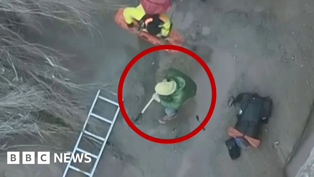 Watch: Moment hiker is rescued from quicksand in Utah