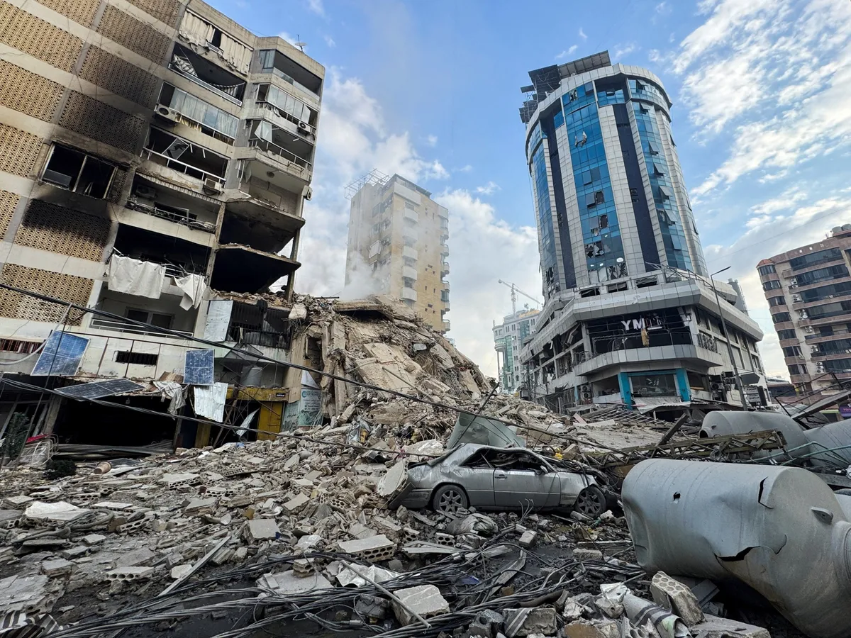 Beirut’s southern suburbs in ruins after Israeli attack
