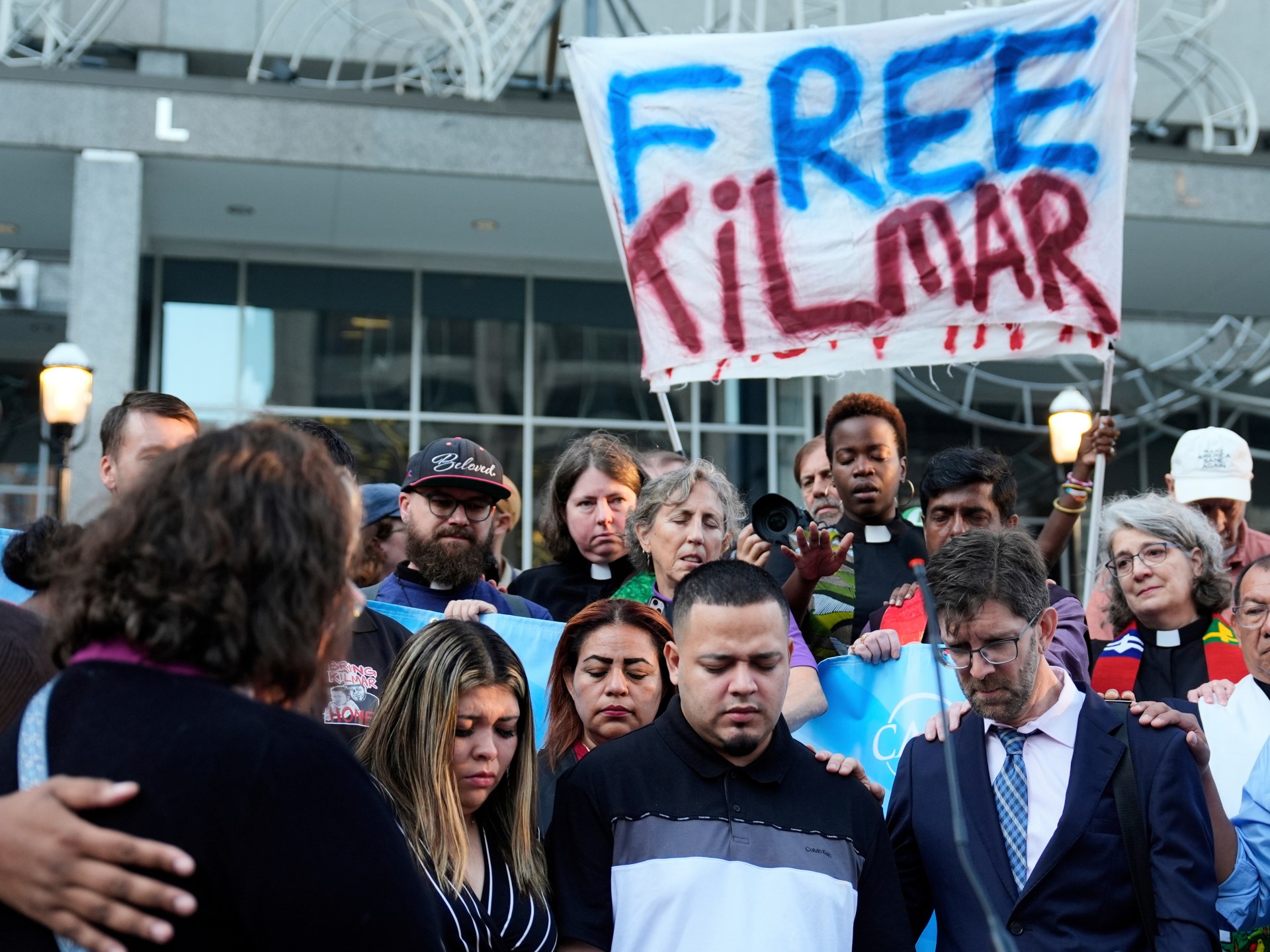 Kilmar Abrego Garcia freed from US immigration detention, returns home