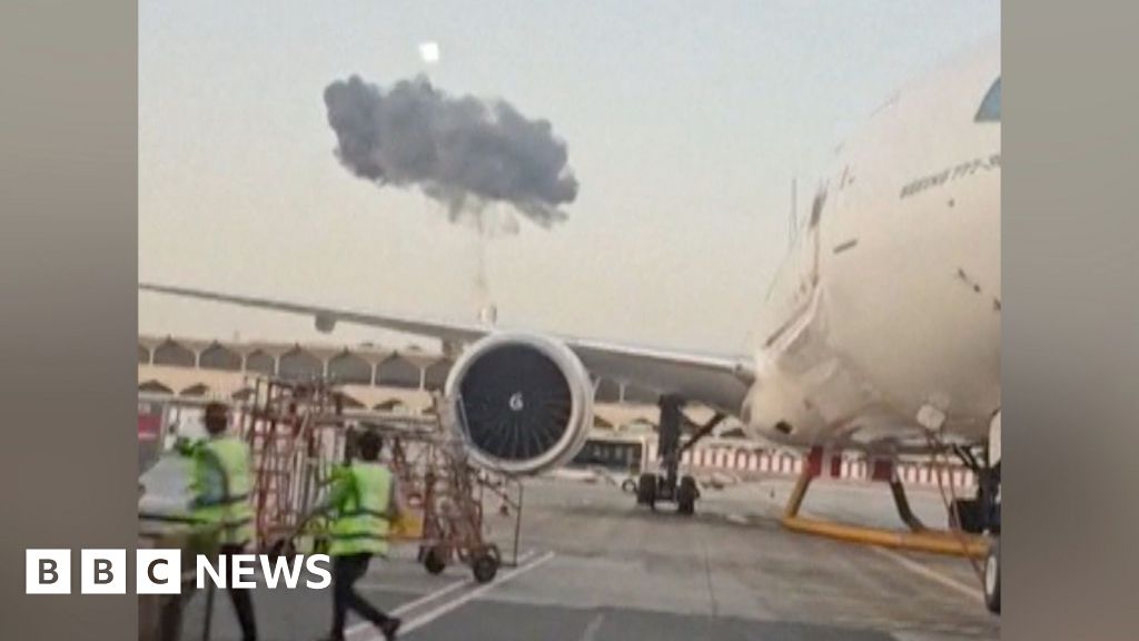 Watch: Moment of drone strike close to Dubai Airport