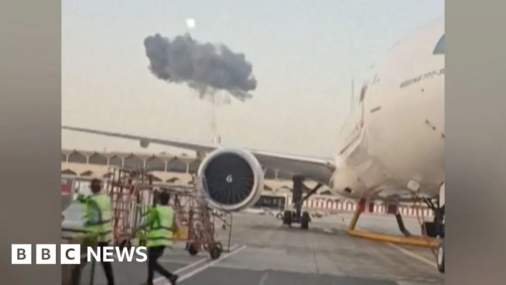 Watch: Moment of drone strike close to Dubai Airport