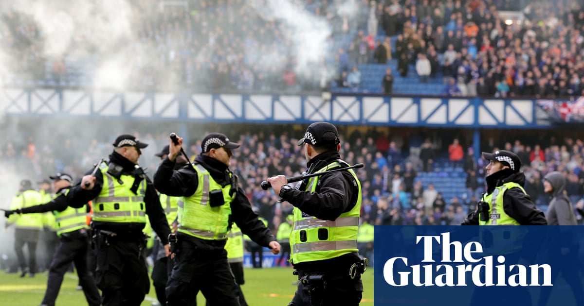 Police condemn ‘shameful’ behaviour of Celtic and Rangers fans in Ibrox clashes