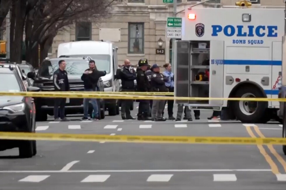 Counterprotester threw improvised explosive at anti-Islam event in NYC, police say